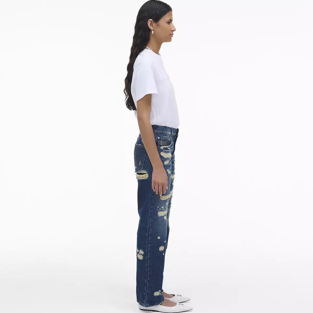Marc Jacobs Rip and Repair Straight Jean Sz 24 - Picture 5 of 6